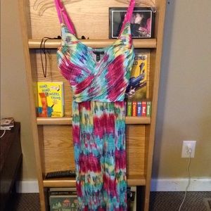 🌟Hippie tye dye soft padded colorful maxi dress